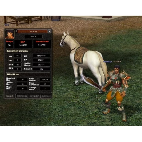 36 LEVEL SAVAŞÇI NESNELİ açıklama oku